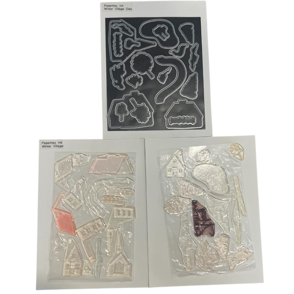 Papertrey Ink Winter Village Stamp and Die Set